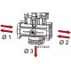 Válvula de regulación máxima presión de membrana con brida ARAG - 475514