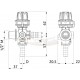 Válvula de regulación de presión 3/8 X 1/2 M-M para bomba 8000 ARAG - 9620122