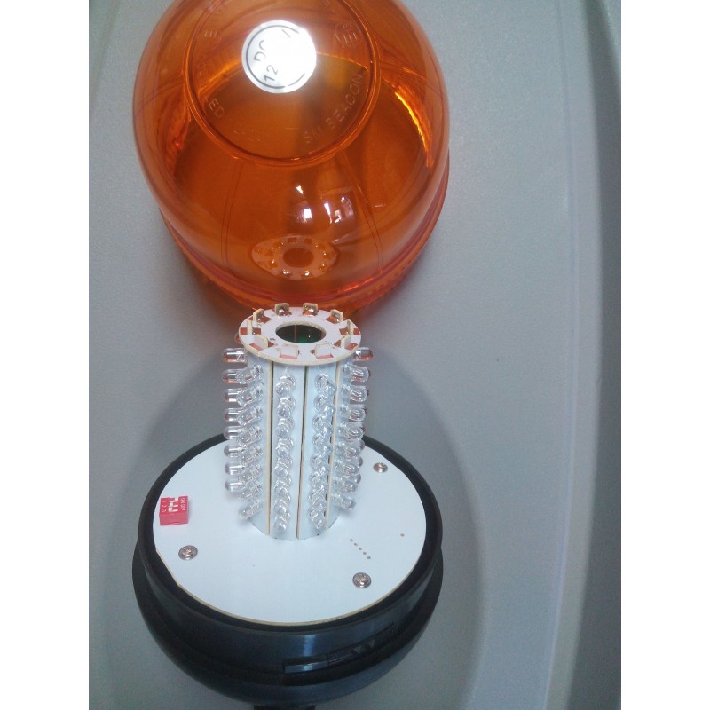 Rotativo LED 12/24V (fijación tipo pincho)