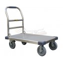 CARRO PLATAFORMA INOX R. MACIZA 180 MM CAPACIDAD MAX. 600 KG. - AYERBE