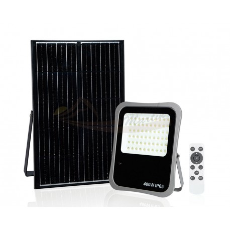 FOCO LED SOLAR 400 W. CON MANDO A DISTANCIA - AYERBE