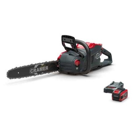 MOTOSIERRA DE BATERIA CRAMER 48V - 1.8KW - 48CS18K4 - 1 Batería  4 Ah - 1 Cargador 48C