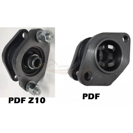 Adaptador montaje de aperos con conexión TDF Z10 en máquinas con nueva conexión TDF