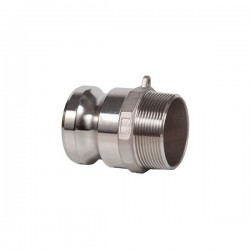 CAMLOCK TIPO F ADAPTADOR MACHO ROSCA MACHO - SOMA