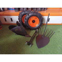KIT RUEDAS NEUMATICAS APORCADOR Y BARRA ENGANCHE  MOTOAZADAS