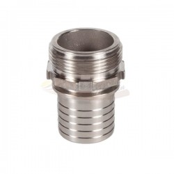 DIN 2817 ESPIGA DENTADA ROSCA MACHO BSP INOXIDABLE PARA MANGUERA - SOMAFLUIDS