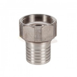 DIN 2817 ESPIGA DENTADA ROSCA HEMBRA BSP INOXIDABLE PARA MANGUERA - SOMAFLUIDS