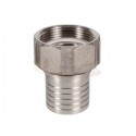 DIN 2817 ESPIGA DENTADA ROSCA HEMBRA BSP INOXIDABLE PARA MANGUERA - SOMAFLUIDS