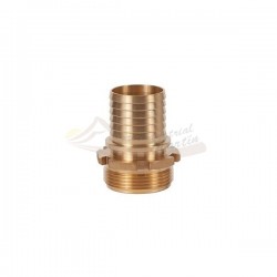 DIN 2817 ESPIGA DENTADA ROSCA MACHO BSP LATON PARA MANGUERA - SOMAFLUIDS