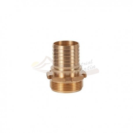 DIN 2817 ESPIGA DENTADA ROSCA MACHO BSP LATON PARA MANGUERA - SOMAFLUIDS