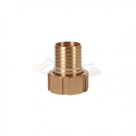 DIN 2817 ESPIGA DENTADA ROSCA HEMBRA BSP LATON PARA MANGUERA - SOMAFLUIDS