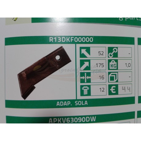 REJA PINTADA SEMBRADORA SOLA SIEMBRA DIRECTA CON PLACAQUETA DE CARBURO  