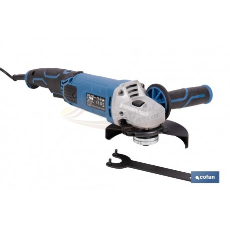 Amoladora angular eléctrica 1010 W Ø115/125 mm con velocidad variable 3000-11000 rpm | Arranque progresivo