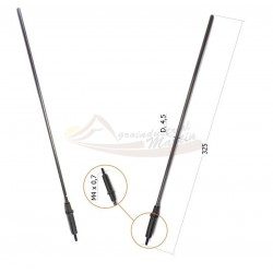 VARILLA CARBONO DIAM 4.5 MM X 325 MM, TWIST , VARE, FURIA, ROSCA M4