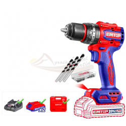 Taladro percutor a batería EMTOP 20V 55 Nm (22+1+1) P20S