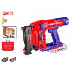 Clavadora a batería EMTOP 20V P20S con 3.600 clavos y maletín