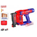 Clavadora a batería EMTOP 20V P20S con 3.600 clavos y maletín