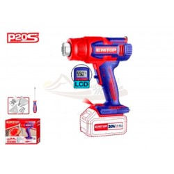 Pistola de calor a batería EMTOP 20V P20S con 3 boquillas y raspador