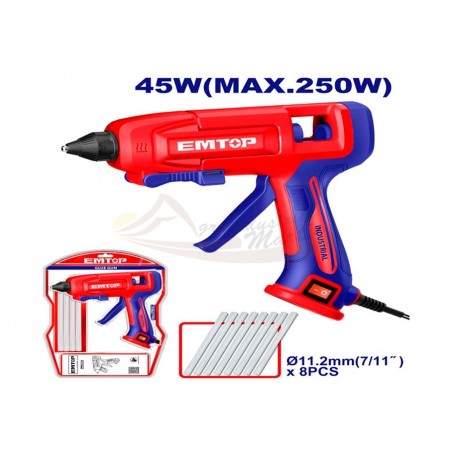 Pistola eléctrica de silicona EMTOP 45W