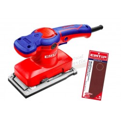 Lijadora roto-orbital eléctrica EMTOP 320W 125 mm base velcro
