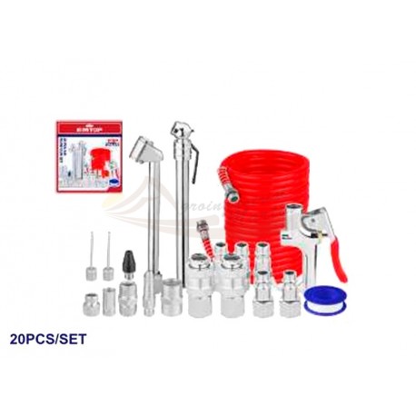 Juego pistolas aire comprimido EMTOP (inflado, soplado, limpieza)