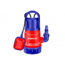 Bomba eléctrica sumergible EMTOP para aguas sucias 750W, salida 1"