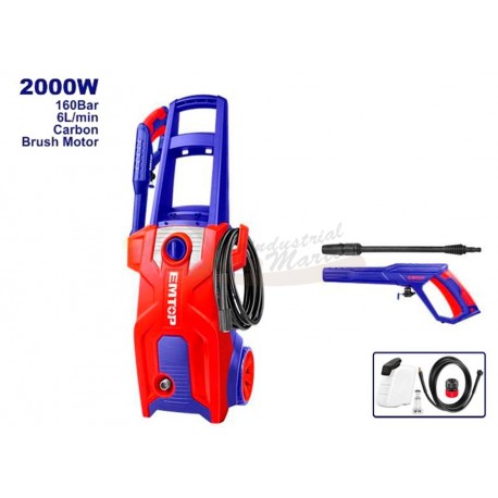 Hidrolimpiadora EMTOP 2000W – 160 bar – 6,0 L/min
