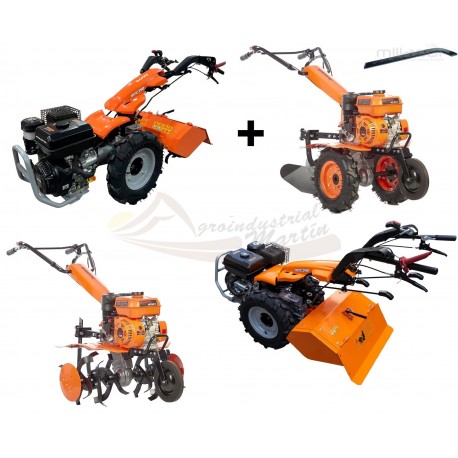 MOTOCULTOR ANOVA MTC 340 B 14HP - 65CM + MOTOAZADA MC507 2+1V 7HP