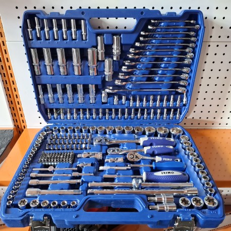 JUEGO DE VASOS 216 PIEZAS 1/4"   1/2" Y 3/8"  IRIMO 130-216-4