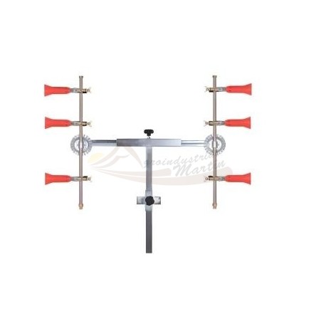 Barra en T 3+3 con Pulverizadores Regulables Turbo con Módulo Antigota - Sirfran