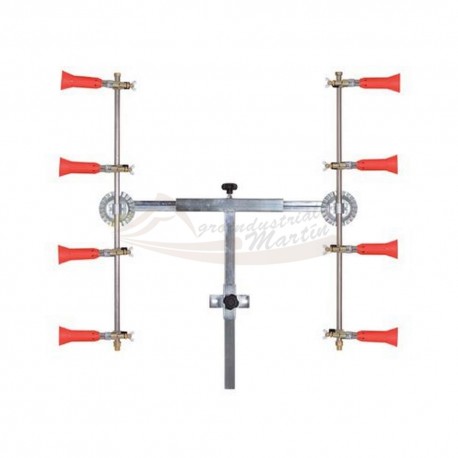 Barra en T 4+4 con Pulverizadores Regulables Turbo - Sirfran