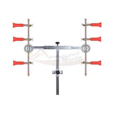 Barra en T 3+3 con Pulverizadores Regulables Turbo - Sirfran