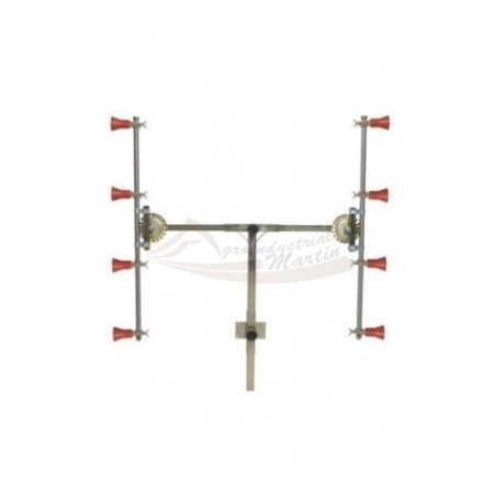 Barra en T 4+4 con Pulverizadores Regulables Turbo con Módulo Antigota - Sirfran