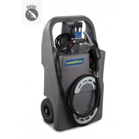  TROLLEY GOODYEAR 100L CON BOMBA 40L PISTOLA AUTOMATICA