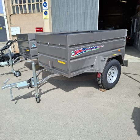 REMOLQUE YUNQUE RUEDA TODO TERRENO BASCULANTE POR INERCIA CON RUEDA JOCKEY D-60 SEMI-AUTOMATICA