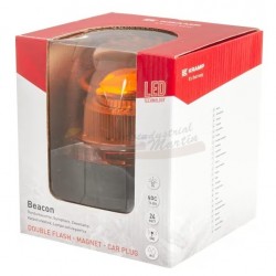 ROTATIVO Faro destellante LED, fijación magnética, con enchufe
